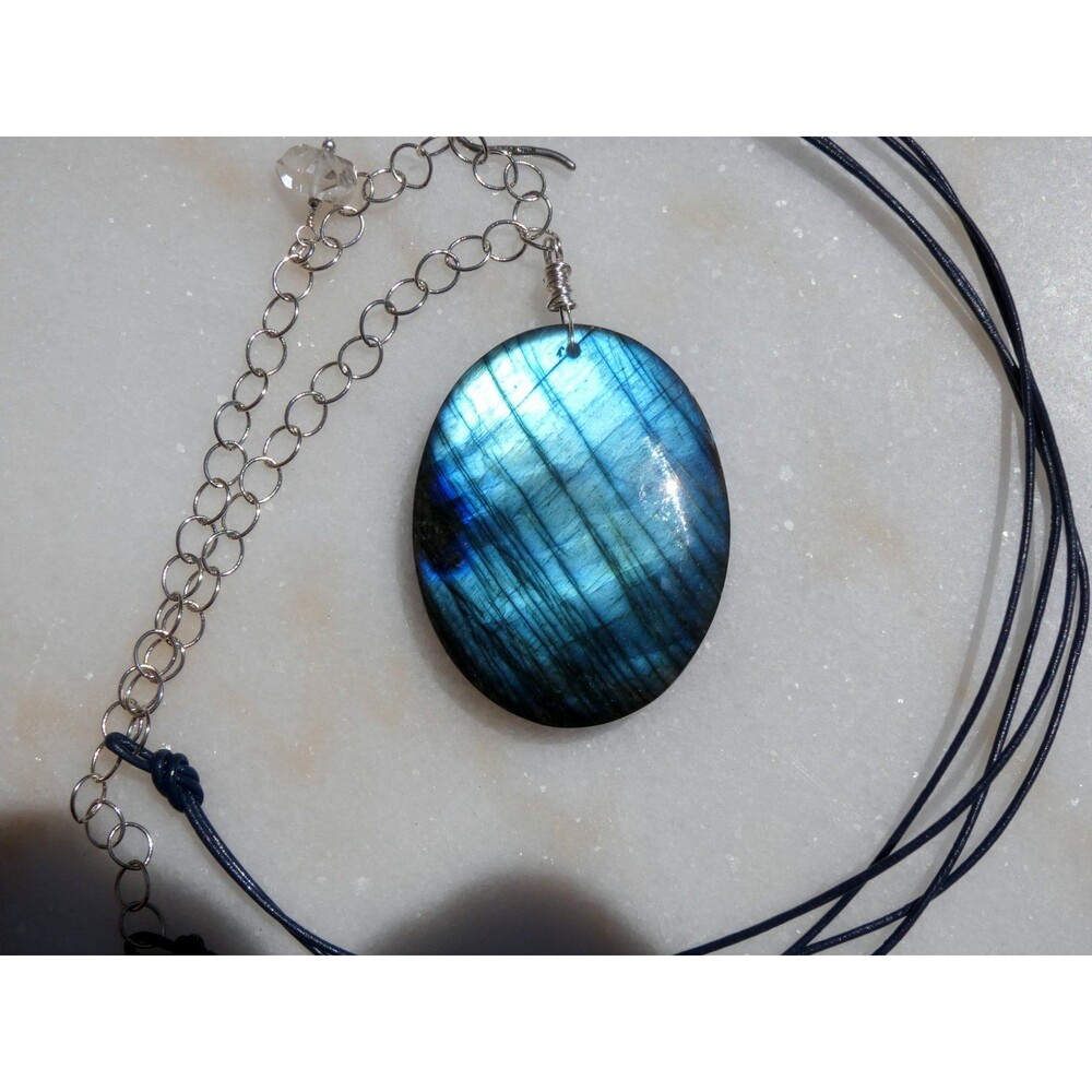 Huge Spectrolite Labradorite- Herkimer Diamond- S… - image 5